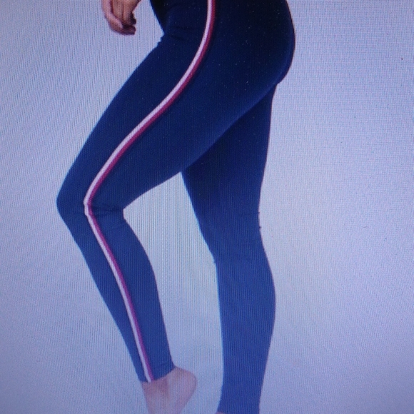 Zyia Eclipse Rainbow Luxe  Hi rise  leggings size extra small navy color - Picture 2 of 10